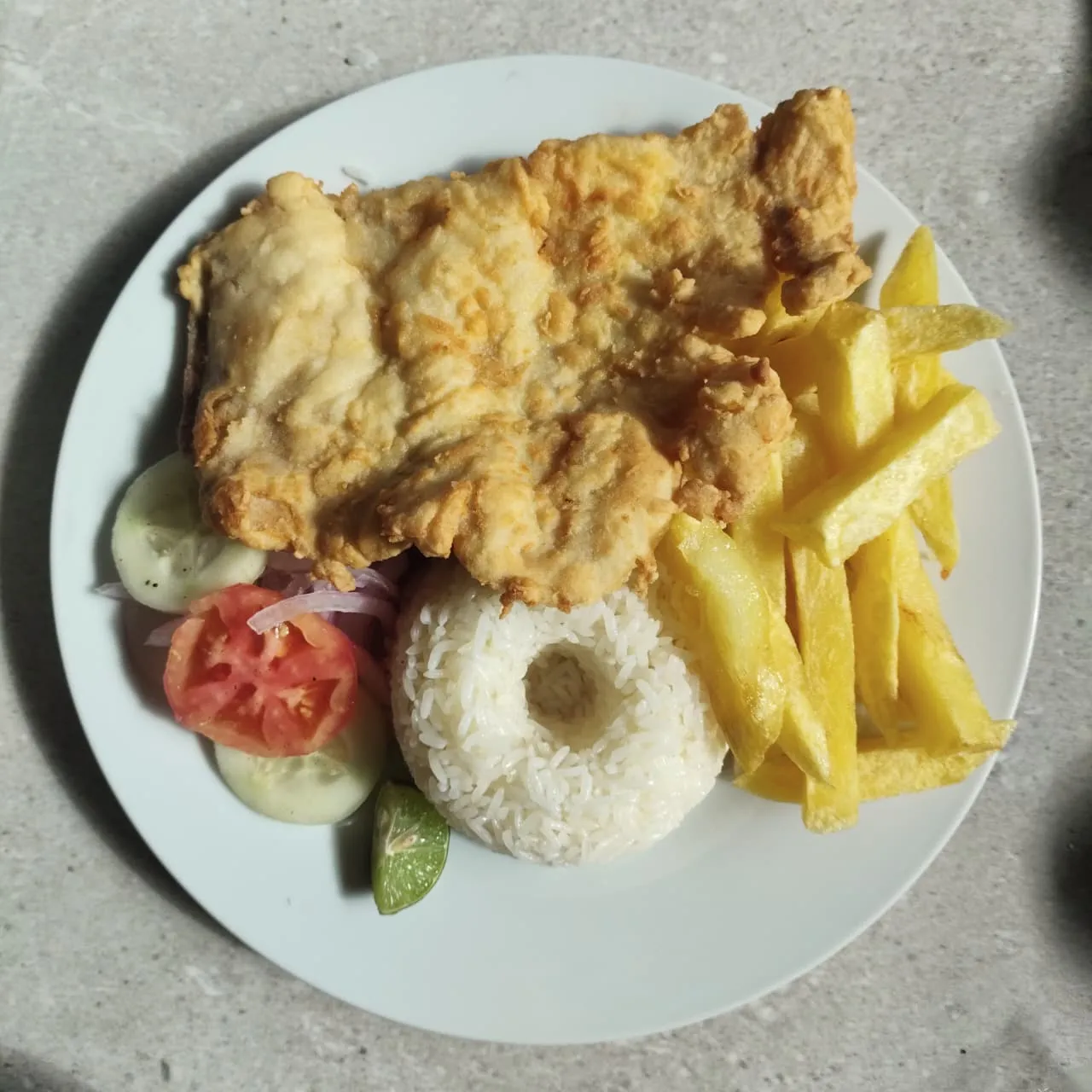pescado frito dorado