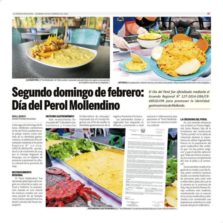 Historia del Restaurant Doña Luzmila - reporte dia del perol
